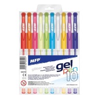 Gelová pera GEL pen GLITTER - 10 ks - 6000799
