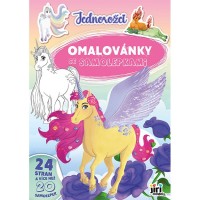 Omalovánky A4 se samolepkami - Jednorožci - 4116-8