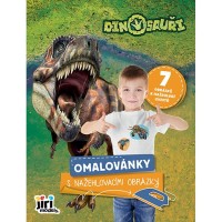 Omalovánky s nažehlovacími obrázky - Dinosauři - 4060-4