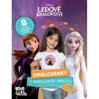 Omalovánky s nažehlovacími obrázky - Ledové království - 4055-0
