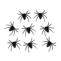 Dekorace Halloween - pavouci - 8 ks - 240797