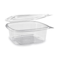 Miska hranatá průhledná s víčkem 1000 ml