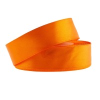 Stuha saténová 25mm/32m - oranžová - 601258