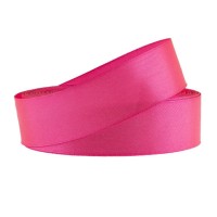 Stuha saténová 25mm/32m - tm. růžová - 601275