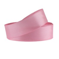 Stuha saténová 25mm/32m - pastelová růžová - 601274