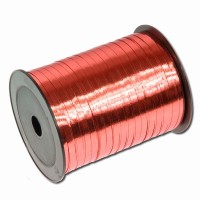 Stuha 5mm/250m - cívka - lesklá červená