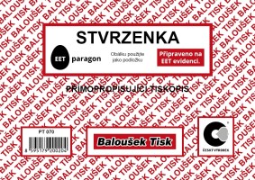 Stvrzenka A6 propisovací - PT 070