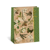 Vánoční dárková taška NATUR - 18,3 x 24,3 cm - 0844-0053