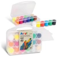 Akrylové barvy Primo - 18 x 25 ml + 2x miniplátno - M-416TB18ASP