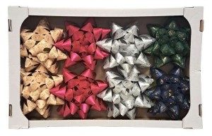 Rozeta GIGA vánoční Xmas - 23 cm - 8 ks  