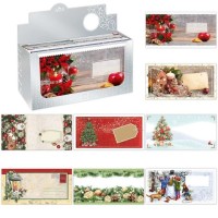 Vánoční obálka DL - s potiskem - 1075-V007