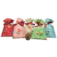 Vánoční dárkový sáček - Xmas Smile - 35 x 50 cm - 50 ks