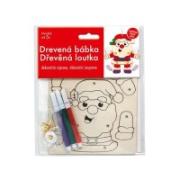 Kreativní sada - dřevěná loutka Santa Claus - 1929-0001