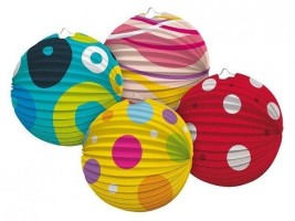 Lampion koule - mix 10 - 1020136