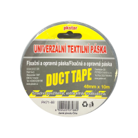 Univerzální textilní páska - 48 mm x 10 m - stříbrná - PK71-88