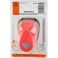 Děrovačka na papír 16 mm - Srdce - SPU16/023