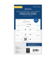 Kalendář do diáře Filofax - osobní - týdenní - na 2 strany 2025 - 6847125