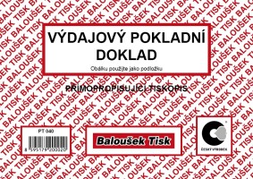 Výdajový pokladní doklad A6 propisovací - PT 040