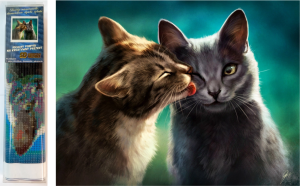 Diamantový obrázek - Kočičí láska - 30 x 40 cm - 1009216 Diamantový obrázek - Kočičí láska - 30 x 40 cm - 1009216