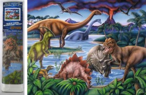 Diamantový obrázek - Dinosauři - 30 x 40 cm - 1006165