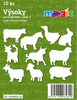 Výseky Magic - sada 3 - Domácí zvířátka - 10 ks - 9003