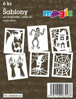 Šablony Magic - sada X - Horor - 6 ks - 8036