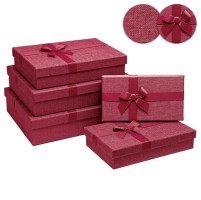 Dárková textilní krabice - set 5 ks - 2100-8152P