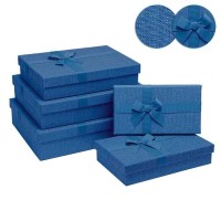 Dárková textilní krabice - set 5 ks - 2100-5181P