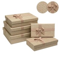 Dárková textilní krabice - set 5 ks - 2100-8137P