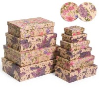 Dárková krabice KRAFT - set 10 ks - 2500-8166P