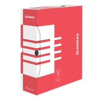 Archivační box Donau A4 - 10 cm - červená