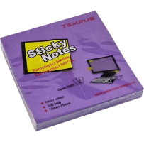 Samolepicí bloček Neon - 75 x 75 mm - fialový