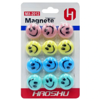 Dekorační magnety - Smile - 12 ks - PK19-4