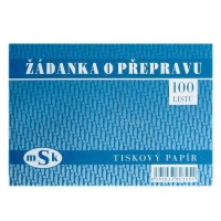 Žádanka o přepravu - mSk 325