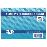 Výdajový pokladní doklad A6 propisovací - mSk 41