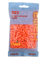 Zažehlovací korálky MIDI - sv. oranžové - 1000 ks - H207-79