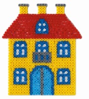 Podložka k zažehlovacím korálkům MIDI - Domeček - H306