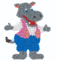 Podložka k zažehlovacím korálkům MIDI - Hroch - H303