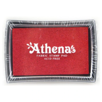 Razítková poduška na textil - červená - F25_200C