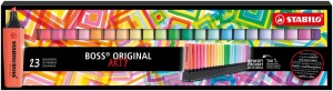 Zvýrazňovač STABILO BOSS ORIGINAL ARTY - 23 ks deskset