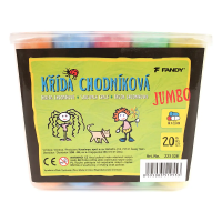 Chodníkové křídy jumbo - 20 ks - 223328