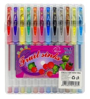Gelová pera GLITTER - sada 12 ks - PK13-7