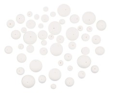 Kuličky z buničiny s dírkou - mix velikostí 12-30 mm - 50 ks - 1846