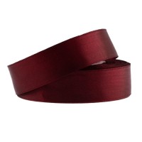 Stuha saténová 25mm/32m - vínově červená - 601262