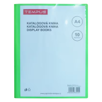 Katalogová kniha A4 - Tempus zelená - 10 listů