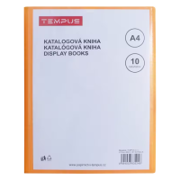 Katalogová kniha A4 - Tempus oranžová - 10 listů