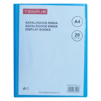 Katalogová kniha A4 - Tempus modrá - 20 listů