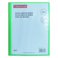 Katalogová kniha A4 - Tempus zelená - 40 listů