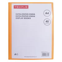 Katalogová kniha A4 - Tempus oranžová - 40 listů