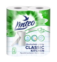Kuchyňské utěrky Linteo Classic - bílé, 2vrstvé, 2 role - 600470